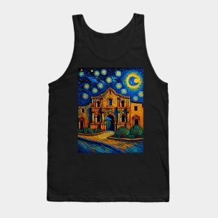 The Alamo in starry night Tank Top